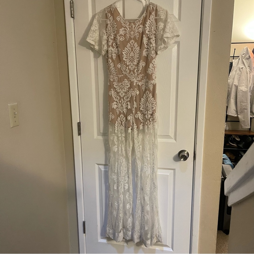 White Lace Jumpsuit